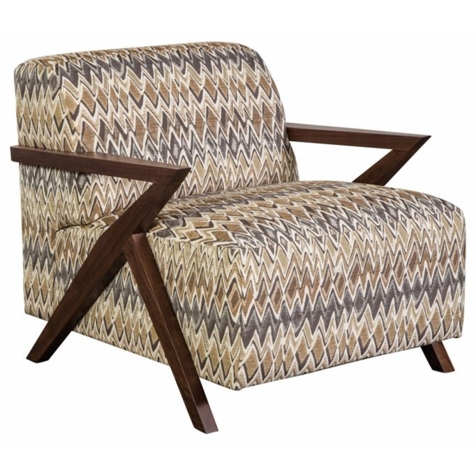 Jonathan Louis Ian MidCentury Modern Wood Accent Chair Sheely's